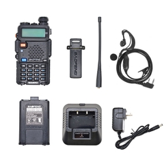 Bộ Đàm Baofeng 0678 UV-5R Có Lcd 2 Băng Tần VHF và UHF Cao Cấp Kèm Tai Nghe Rời