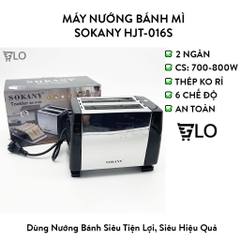 Máy Nướng Bánh Mì 2 Ngăn Sokany HJT-016S