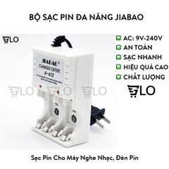 Bộ Sạc Pin Đa Năng Jiabao (Sạc Pin 2A,3A, Pin 9V)