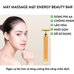 Máy Massage Mặt Rung Cầm Tay Mini Energy Beauty Bar Dùng Pin AA, Cây Matxa Mặt Bút Mát Xa Sau Phun Xăm Mắt Môi Mày
