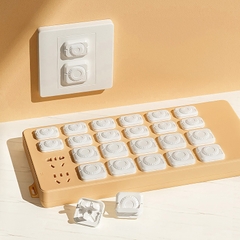 1 Cái Nút Bịt Ổ Cắm Điện Khóa Thông Minh 2 Chiều, Chống Cháy V0, An Toàn Cho Bé