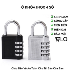 Ổ Khóa Inox Mật Mã 4 Số Kích thước 4x7.5 cm, Bảo Vệ An Toàn Cho Tài Sản Của Bạn