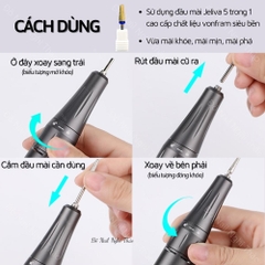 Máy Làm Móng Cao Cấp STE101, UV201 Máy Mài Móng Chuyên Dụng Trong Ngành, Tốc Độ 35.000RPM, Công Suất 36w