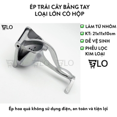 Dụng Cụ Ép Hoa Quả Loại Lớn, Rau Củ, Trái Cây Bằng Tay 100% Kim Loại Chống Gỉ Cao Cấp