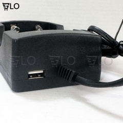 Sạc Pin Li-Ion 18650 16340 14500 26650 Sạc Đơn, Sạc Đôi Cho Đèn Pin Siêu Sáng, Quạt Mini 3 Tốc Độ...