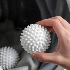 Quả Bóng Silicon Cầu Gai Trắng Giúp Giặt Đồ Chống Rối Quần Áo Tiện Dụng, Bóng Giặt Quần Áo Loại Lớn