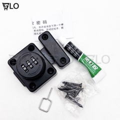 Chốt Cửa Khóa Số Kiểu Vặn Với 3 Mã Số Có Thể Thay Đổi Được, Bằng Hợp Kim Chắc Chắn