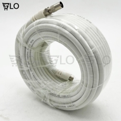 Dây Cáp Anten DVB-T2 2 Đầu Đúc Sẵn Jack Dài 15m Chống Nhiễu Loại Cao Cấp