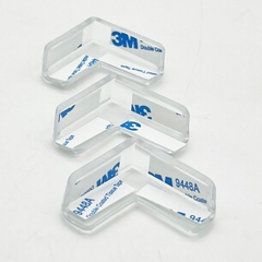 Miếng Bịt Góc Bàn Silicon An Toàn Cho Trẻ Nhỏ - Chất Liệu Mềm, Keo Dán 3M, Màu Trong Suốt