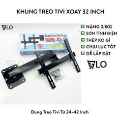 Khung Treo Tivi Thẳng/Nghiêng/Xoay Treo Sát Tường Đầy Đủ Kích Thước Từ 24inch Đến 65inch