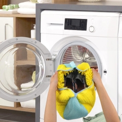 Túi Giặt Giày Máy Giặt Lông Tơ Sợi Polyester, Có Đệm Lưới, Khóa Kéo, Dễ Dàng Loại Bỏ Bụi Bẩn Mà Không Biến Dạng Giày