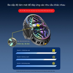 Quạt Tản Nhiệt Điện Thoại Sò Lạnh RS3 Chuyên Livestream, Quạt 2 Cánh, Có Ren 1/4 Gắn Tripod, Màn Led Hiển Thị Nhiệt Độ