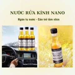 1 Chai Nước Rửa Kính Nano Chai 150ml GLASS CLEAR, Ngăn Tụ Nước, Cản Trở Tầm Nhìn, Loại Bỏ Mảng Dầu