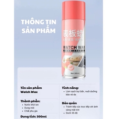 Chai Xịt Nano Đánh Bóng Xe Ô Tô 500ml WATCH WAX, Làm Sạch, Phục Hồi, Giữ Nội Thất Luôn Như Mới