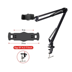 Giá Đỡ Kẹp Ipad, Máy Tính Bảng, Điện Thoại Để Đầu Giường, Cạnh Bàn Xoay 360 Độ