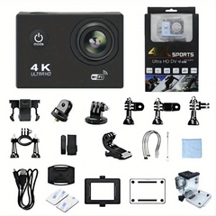 Camera Hành Trình A19 Gắn Mũ Bảo Hiểm – Sport Camera 4K, Chống Rung, Chống Nước Dành Cho Xe Máy, Xe Đạp, Phượt, Du Lịch
