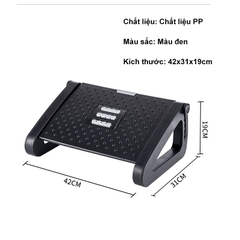 Ghế Gác Chân, Ghế Kê Chân Ergonomic Footrest Công Thái Học, Điều Chỉnh Độ Cao, Cải Thiện Tư Thế Ngồi, Có Bàn Massage