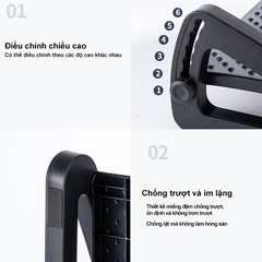 Ghế Gác Chân, Ghế Kê Chân Ergonomic Footrest Công Thái Học, Điều Chỉnh Độ Cao, Cải Thiện Tư Thế Ngồi, Có Bàn Massage