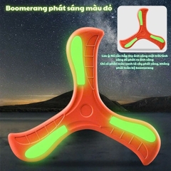 Đồ Chơi Boomerang 3 Cánh Xốp Mini Cho Bé Tự Quay Lại, Đĩa Bay Chéo Ba Lá Bằng Nhựa, Đĩa Ném Bumerang 3 Lá Hồi Chuyển