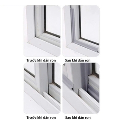 Ron Xốp Dán Che Khe Cửa Sổ Chắn Gió Lùa, Chặn Đáy Chân Cửa, Cách Nhiệt, Chống Ồn, Côn Trùng