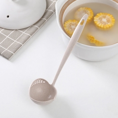 Muỗng Múc Canh Lúa Mạch 2 In 1 Loại Tròn - Chỉ Cần 1 Muỗng - Múc Cả Thế Giới Ẩm Thực