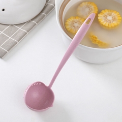 Muỗng Múc Canh Lúa Mạch 2 In 1 Loại Tròn - Chỉ Cần 1 Muỗng - Múc Cả Thế Giới Ẩm Thực