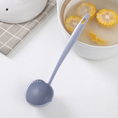 Muỗng Múc Canh Lúa Mạch 2 In 1 Loại Tròn - Chỉ Cần 1 Muỗng - Múc Cả Thế Giới Ẩm Thực