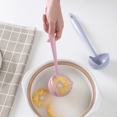 Muỗng Múc Canh Lúa Mạch 2 In 1 Loại Tròn - Chỉ Cần 1 Muỗng - Múc Cả Thế Giới Ẩm Thực