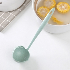 Muỗng Múc Canh Lúa Mạch 2 In 1 Loại Tròn - Chỉ Cần 1 Muỗng - Múc Cả Thế Giới Ẩm Thực