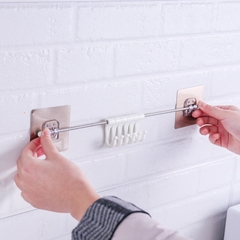 Thanh 6 Móc Nhựa Dán Tường 38.5x7cm Xoay 360 Độ – Tiện Lợi Mọi Không Gian, Đáp Ứng Mọi Nhu Cầu