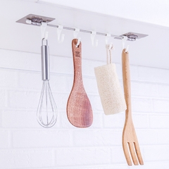 Thanh 6 Móc Nhựa Dán Tường 38.5x7cm Xoay 360 Độ – Tiện Lợi Mọi Không Gian, Đáp Ứng Mọi Nhu Cầu