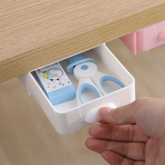 Hộc Ngăn Kéo Bàn Mini Có Keo Dán Để Văn Phòng Phẩm, Lưu Trữ Đồ Tiện Ích