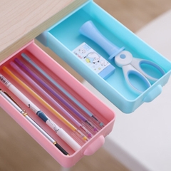 Hộc Ngăn Kéo Bàn Mini Có Keo Dán Để Văn Phòng Phẩm, Lưu Trữ Đồ Tiện Ích