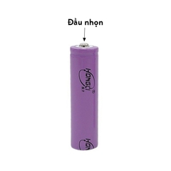 1 Viên Pin Sạc 18650 Li-Ion 3.7v Màu Đỏ, Tím, Xanh Lá Dung Lượng Thực 1000-2600mAh