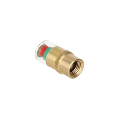 Bộ 4 Van Cảnh Báo Áp Suất Lốp Lõi Đồng Xe Máy, Ô Tô, Theo Dõi Áp Suất Bánh Xe Với 3 Màu Kèm Con Tán Và Cờ Lê Lắp Ráp