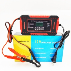 Sạc Bình Ắc Quy 12V 6A INTELLIGEN CHARGER 4AH - 100AH, Tự Ngắt Khi Đầy, Phục Hồi Ắc Quy Bằng Khử Sunfat, Chống Ngược Cực
