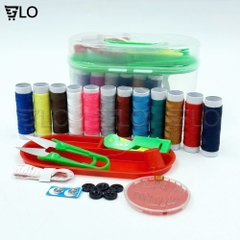 Hộp Kim Chỉ Đa Năng Lớn Kèm 12 Cuộn Chỉ