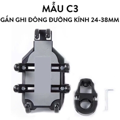 Giá Đỡ Kẹp Điện Thoại Gắn Xe Máy C1/C2/C3/C4, Chống Cướp, Chống Rung Cực Chắc Chắn