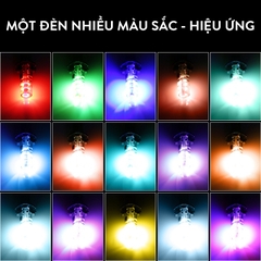[Có Lưu Màu] Đèn Led Demi Xi Nhan Xe Máy T10 Silicone COB RGB 16 Màu Có Remote (1 Cặp + Remote)
