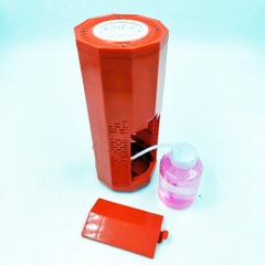 [Loại Lớn Kèm 6 Pin AA] Máy Thổi Bong Bóng Pháo Hoa 10 Lỗ Dung Tích 120ml Có Nhạc Và Đèn Trang Trí Chào Mừng Năm Mới