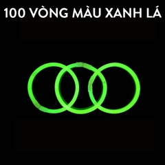 [ĐƯỢC CHỌN MÀU]Combo 100 Que Phát Sáng + Kèm Nút Gắn Làm Vòng Tay Glow Stick, Vòng Tay Dạ Quang Nhiều Màu, Chơi Buổi Tối