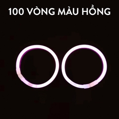 [ĐƯỢC CHỌN MÀU]Combo 100 Que Phát Sáng + Kèm Nút Gắn Làm Vòng Tay Glow Stick, Vòng Tay Dạ Quang Nhiều Màu, Chơi Buổi Tối