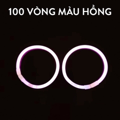 [ĐƯỢC CHỌN MÀU]Combo 100 Que Phát Sáng + Kèm Nút Gắn Làm Vòng Tay Glow Stick, Vòng Tay Dạ Quang Nhiều Màu, Chơi Buổi Tối