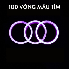 [ĐƯỢC CHỌN MÀU]Combo 100 Que Phát Sáng + Kèm Nút Gắn Làm Vòng Tay Glow Stick, Vòng Tay Dạ Quang Nhiều Màu, Chơi Buổi Tối