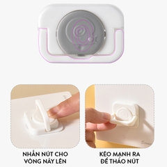 1 Cái Nút Bịt Ổ Cắm Điện Khóa Thông Minh 2 Chiều, Chống Cháy V0, An Toàn Cho Bé