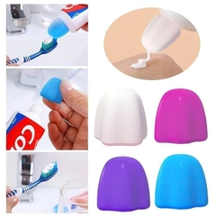 Nắp Kem Đánh Răng Tự Đóng Bằng Silicon, Dụng Cụ Bóp Kem Đánh Răng Tự Bịt Kín, Tiết Kiệm Và Tiện Lợi