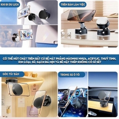 Giá Đỡ Từ Tính Cho Điện Thoại Di Động Có Thể Gập Lại Đa Năng, Công nghệ Từ Tính Giá Đỡ Hút Chân Không Trên Ô Tô