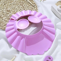Nón Chắn Nước Gội Đầu Cho Bé, Mũ Tắm Có Vành Bịt Tai Cho Bé, Có Thể Điều Chỉnh Vòng Đầu