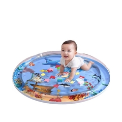 Miếng Đệm Lót Nước Tròn Tập Đi, Bơm Hơi PVC Chơi Cho Bé Thảm Nước Trẻ Em Đồ Chơi Giải Nhiệt Mùa Hè