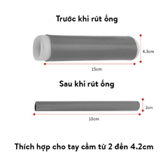Vỏ Bọc Tay Lái Xe Máy Bằng Silicon Tự Co Giãn, Chống Trượt Và Chống Rung Khi Đi Mưa